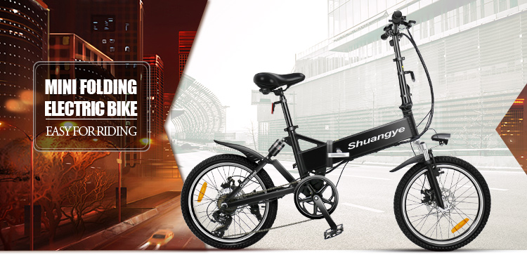20 inch electric folding bike with suspension