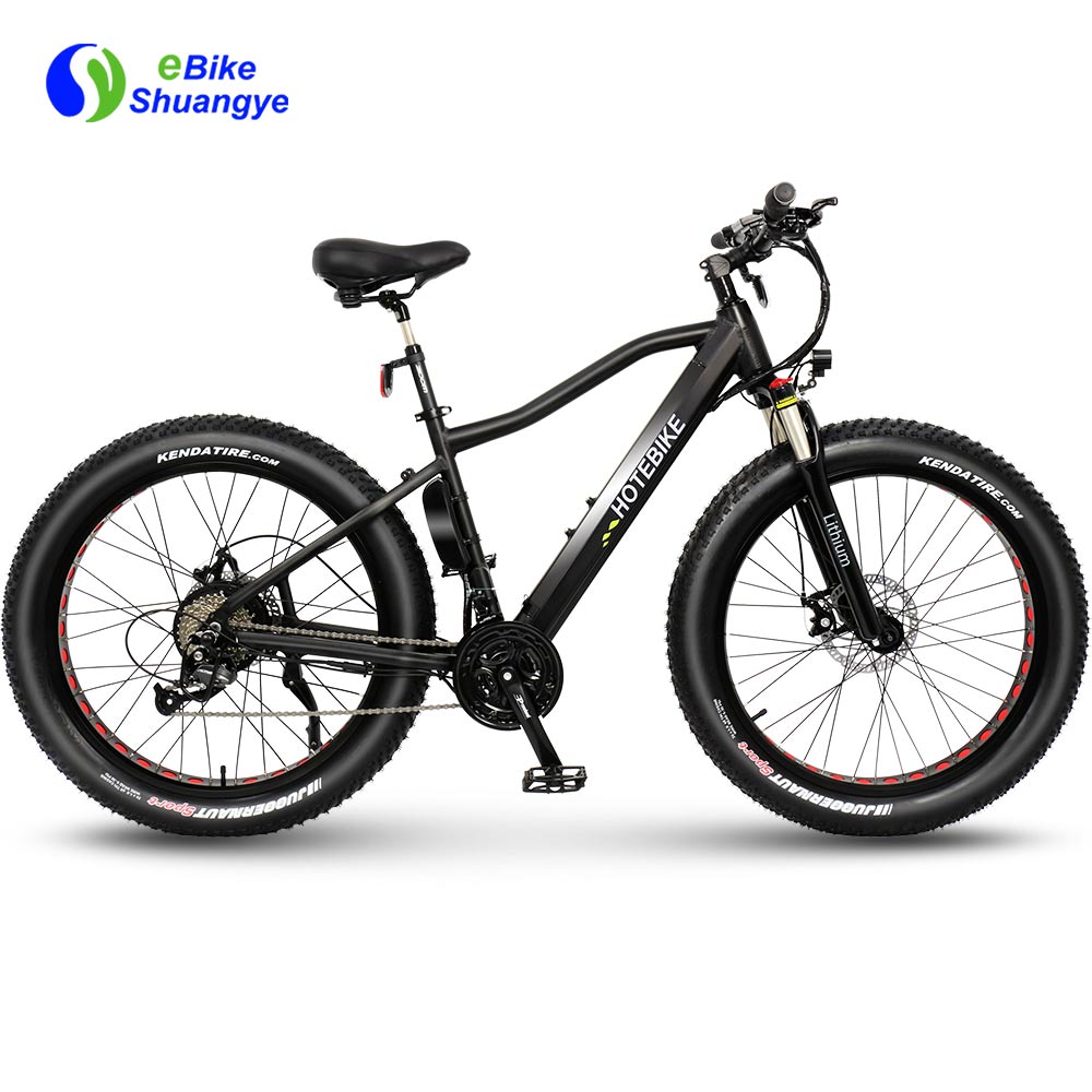 Fat tire mountain electric power assist bike 750W 1000W A6AH26F
