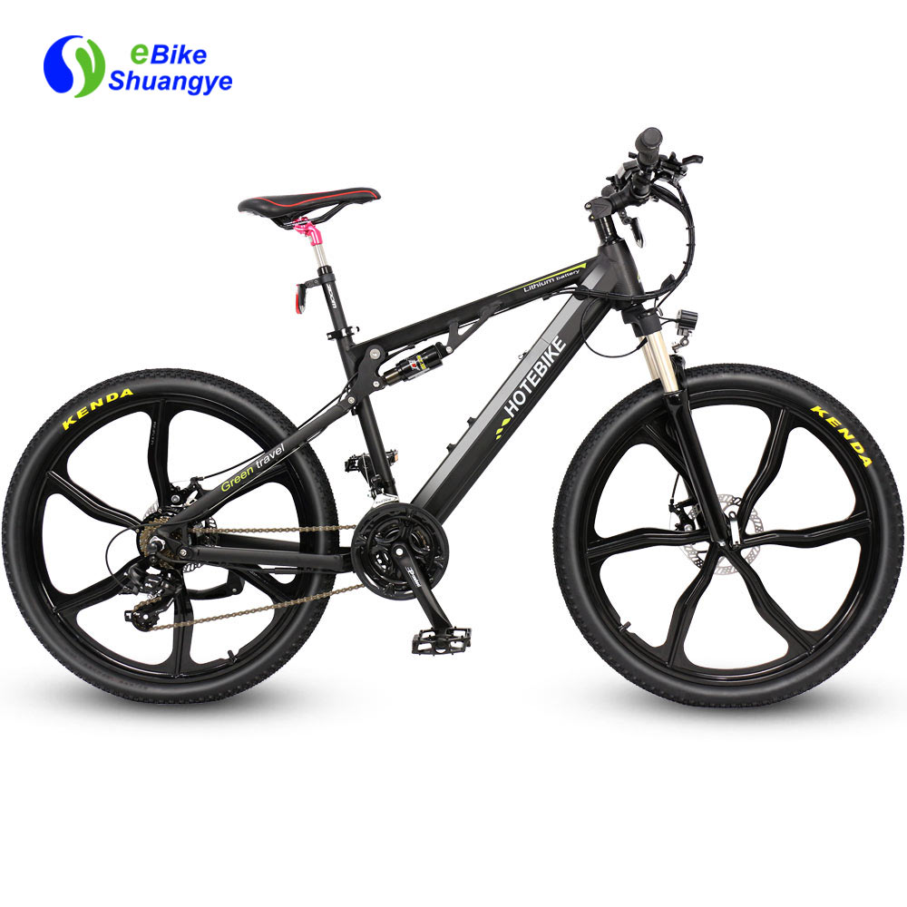 Full suspension electric mountain bike integrated wheel A6AH26-SM