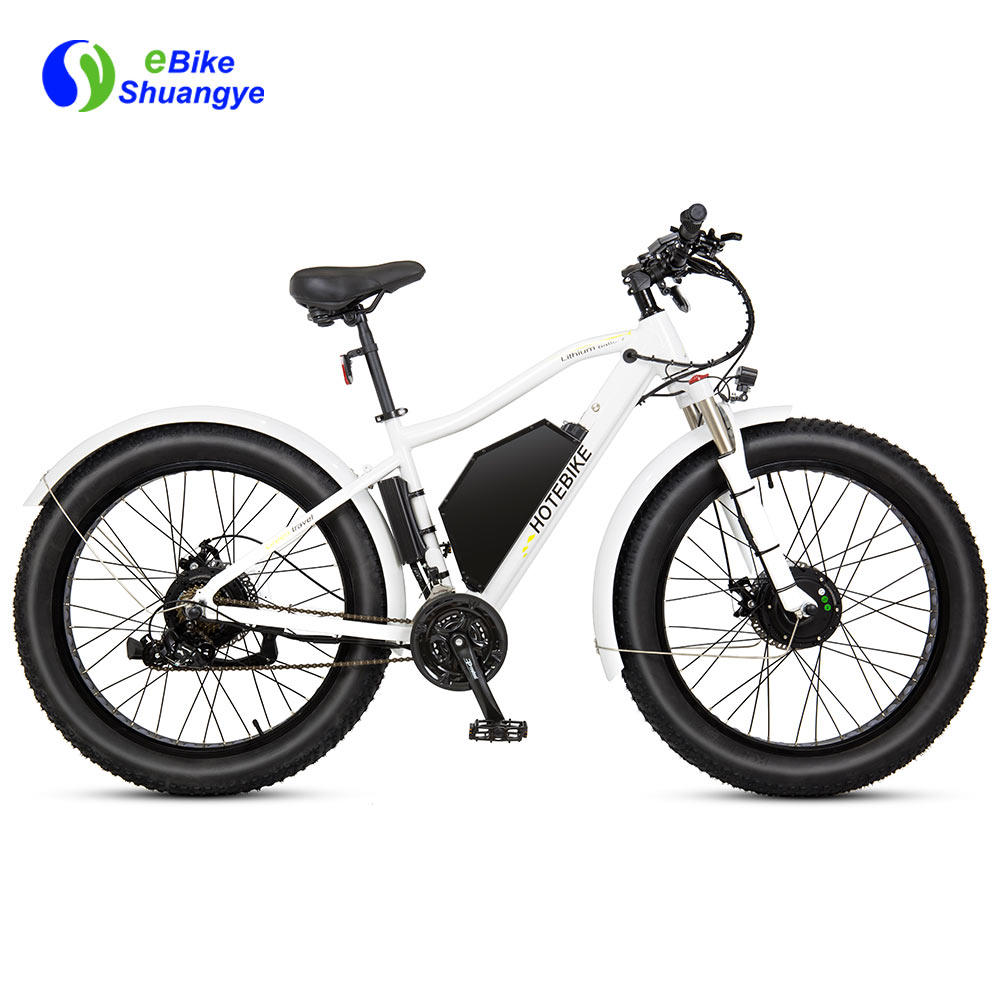 Fedt elektrisk pedal cykel dobbeltmotor 48V A7AT26