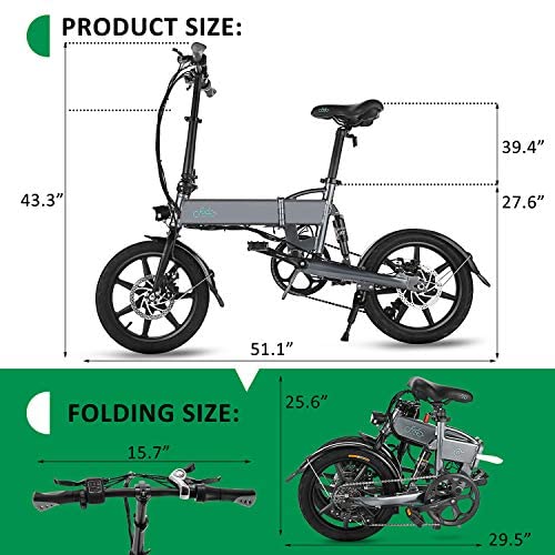 FIIDO D2S Folding EBike, 250W Aluminum Electric Bicycle with Pedal for Adults and Teens, 16″ Electric Bike 15Mph with 36V/7.8AH Lithium-Ion Battery, Professional Quick-Shift Shimano 6-Speed - Blog - 17