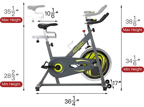 AECOJOY Cycling Exercise Bike Stationary 330 Lbs Weight Capacity, Indoor Cycling Bike Silent Drive LCD Display with Comfortable Seat Cushion Reviews - Blog - 3