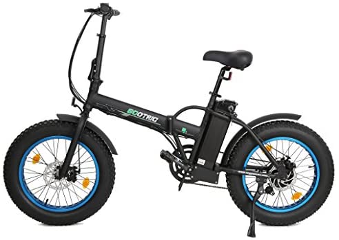 ECOTRIC Fat Tire Folding Electric Mountain Bike 36V 12Ah Removable Lithium Battery Beach Snow Bicycle 20″ Ebike 500W Electric Moped Electric Bicycles - Blog - 5