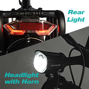 Rear light & Headlight with Horn