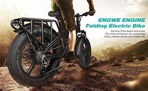 ENGWE Upgrade 500W 20 inch Fat Tire Electric Bicycle Mountain Beach Snow Bike for Adults, Aluminum Electric Scooter 8 Speed Gear E-Bike with Removable 48V12.8A Lithium Battery (ENGIE) - Blog - 15
