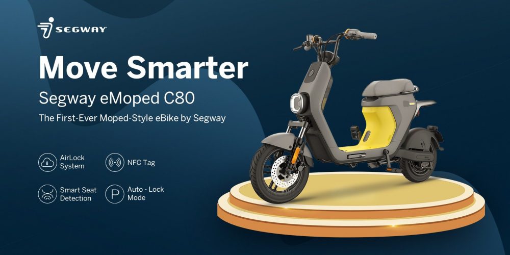 Segway C80 electric moped launched with 50 mile range, affordable price