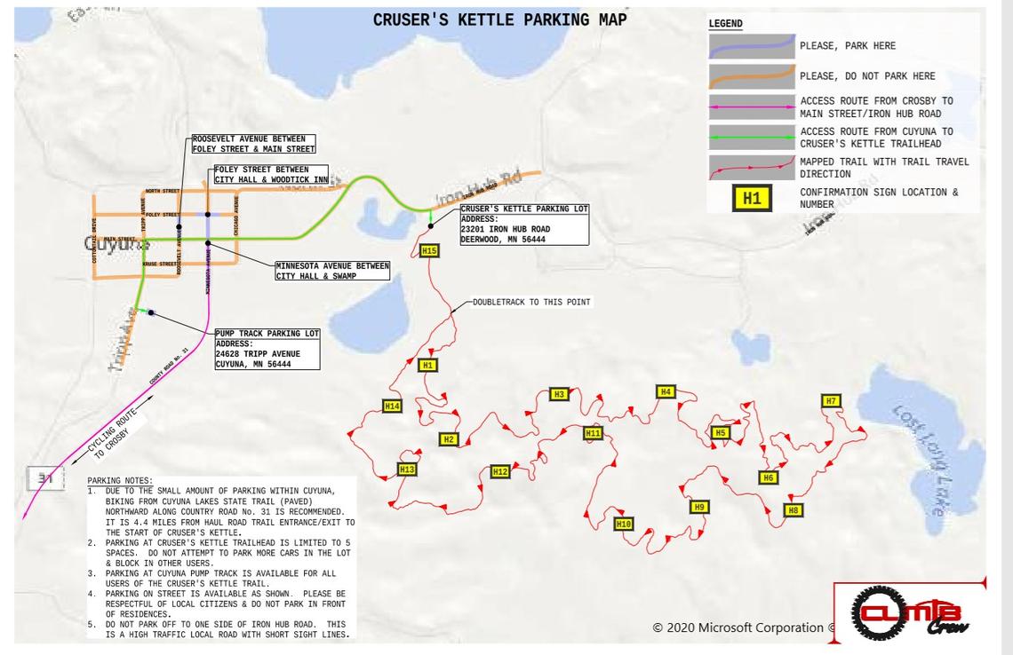 Cruser's Kettle map