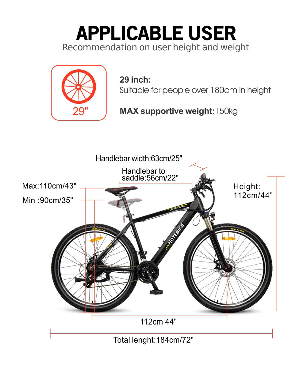 29*2.35 inch electric assist bike mountain for adults A6AH26 - Electric Mountain Bike - 6