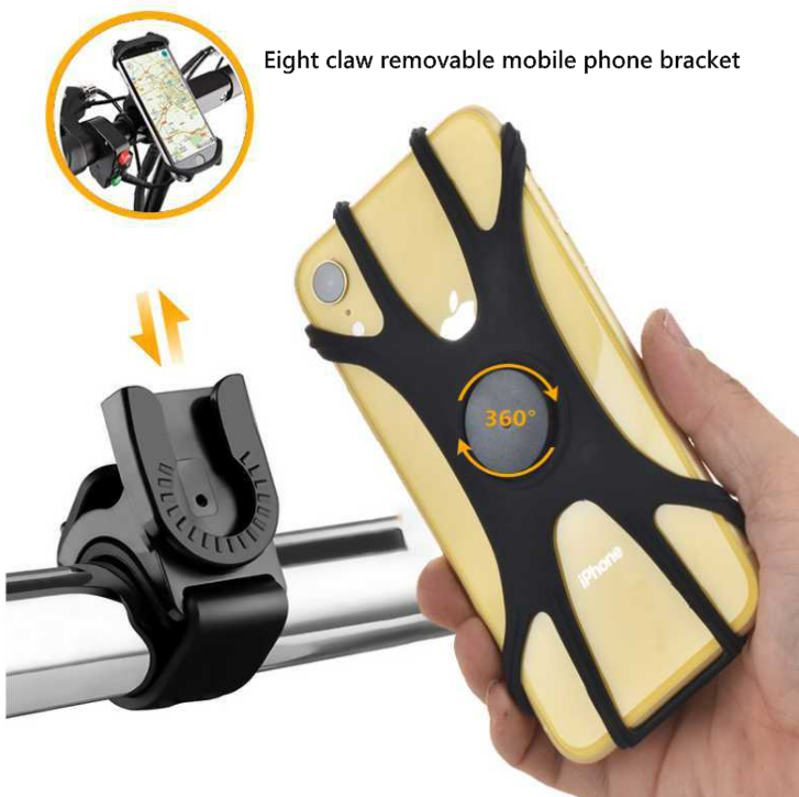 Bicycle mobile phone holder to install the demo