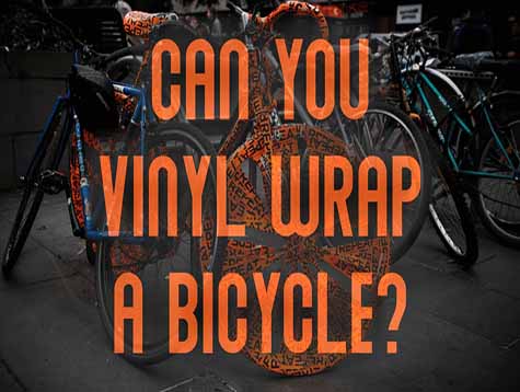 Can You Vinyl Wrap A Bicycle