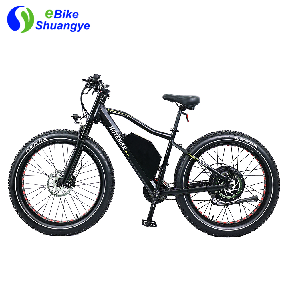 60V 2000W Powerful e-bikes A7AT26 55km/h speed long range 26”*4 chopper fat tire