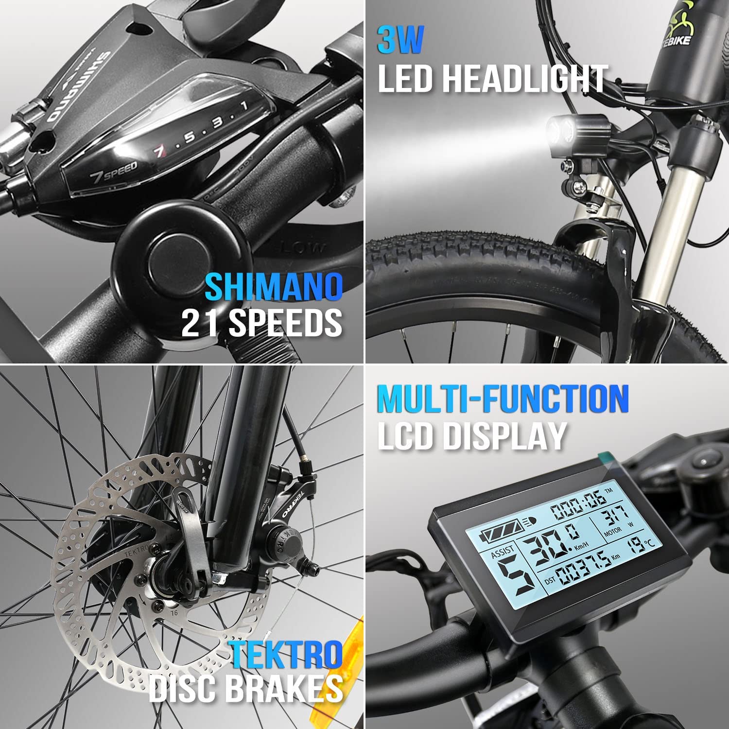 48V 500W 14.4AH Lithium Battery E Ebike Electric City Bike-A5AH26 - Electric City Bike - 6