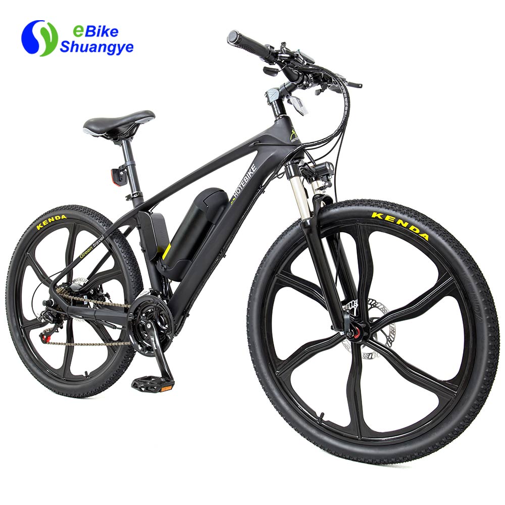 Electric carbon fiber bike 26-inch integrated wheel A6CB26M