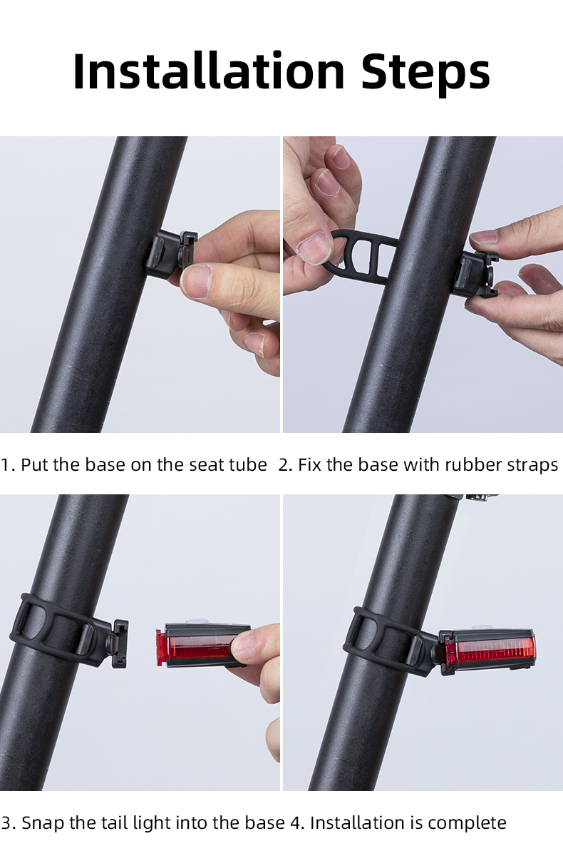 Bike Light Bicycle 3 Models USB Charge - Electric bike kit series - 11