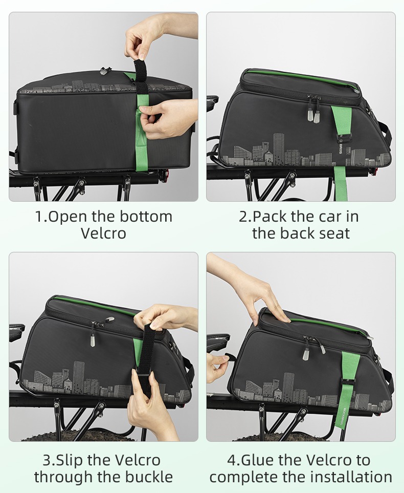 Portable Convenient Bike Saddle Bags - Electric bike kit series - 11