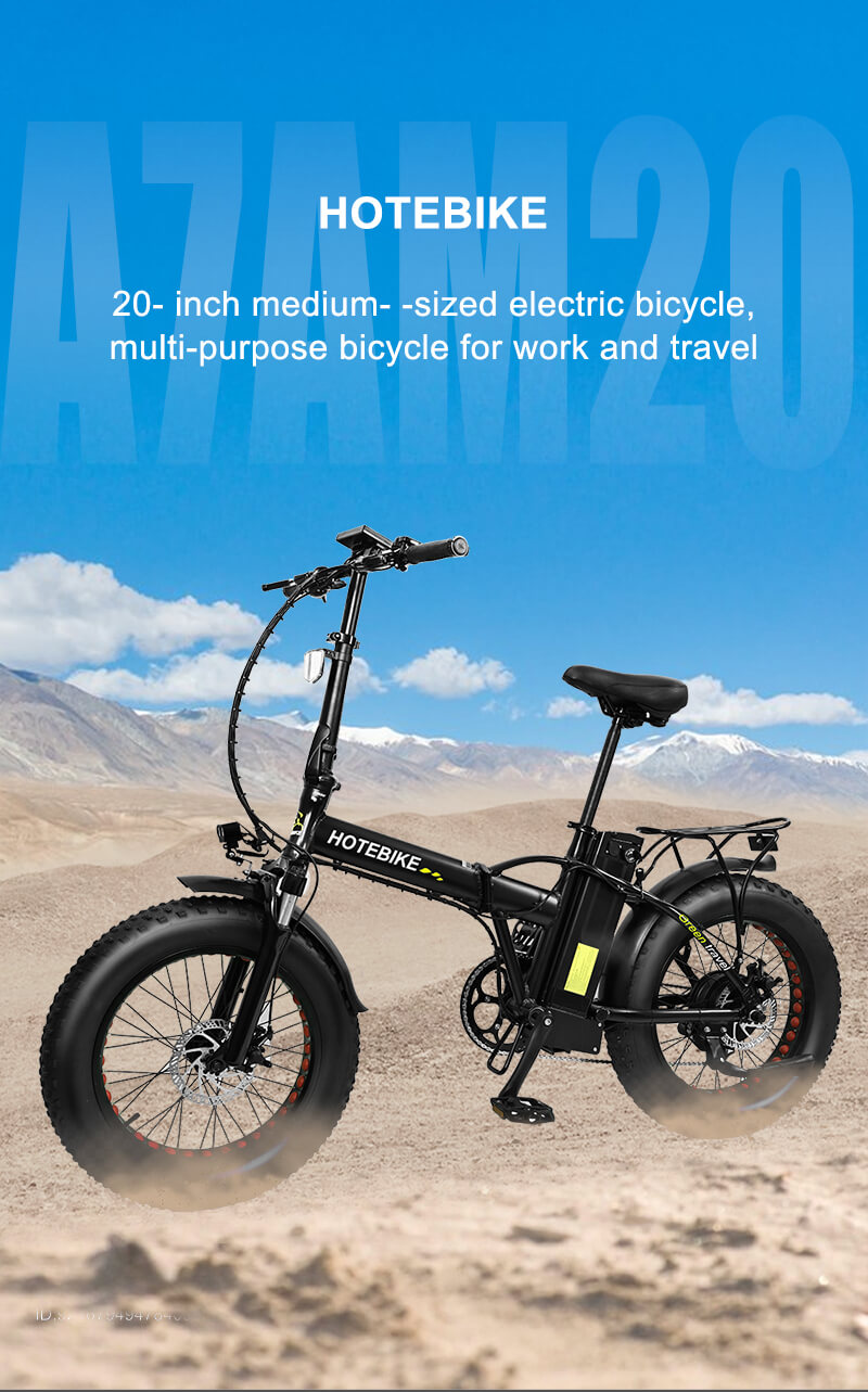 48V 500W 20 inch fat tire electric folding bike - A7 Series - 1