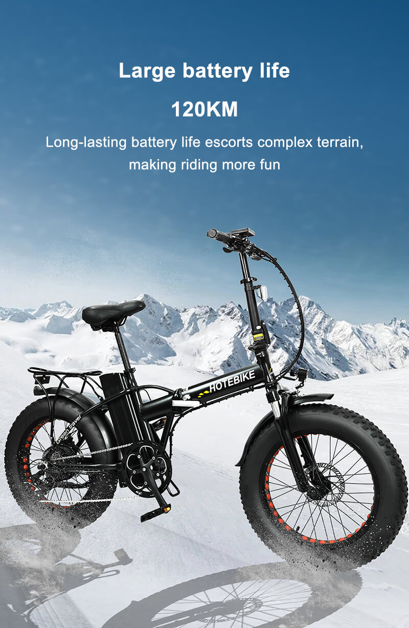 48V 500W 20 inch fat tire electric folding bike - A7 Series - 3