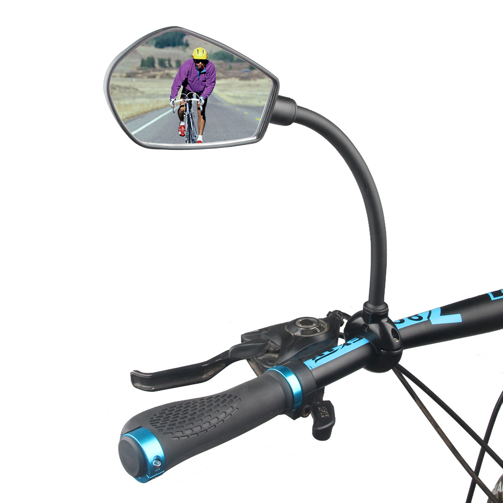 Bicycle rearview mirror stainless steel mirror foldable rotating bicycle parts and other accessories - Bike Reflective Mirror - 1