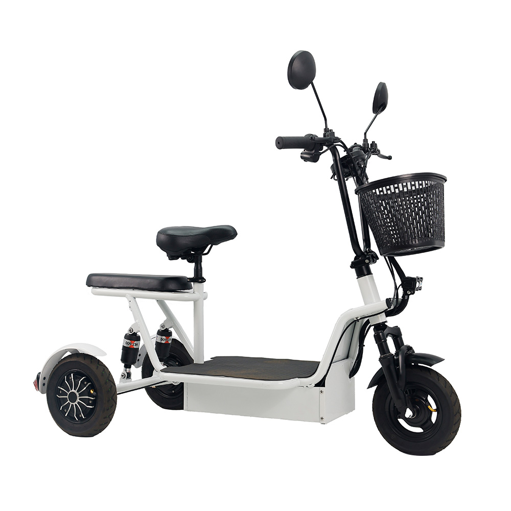 Electric Tricycle 10 Inches New Men and Women Adult Elderly e Scooter  Mini Small Portable Battery Car