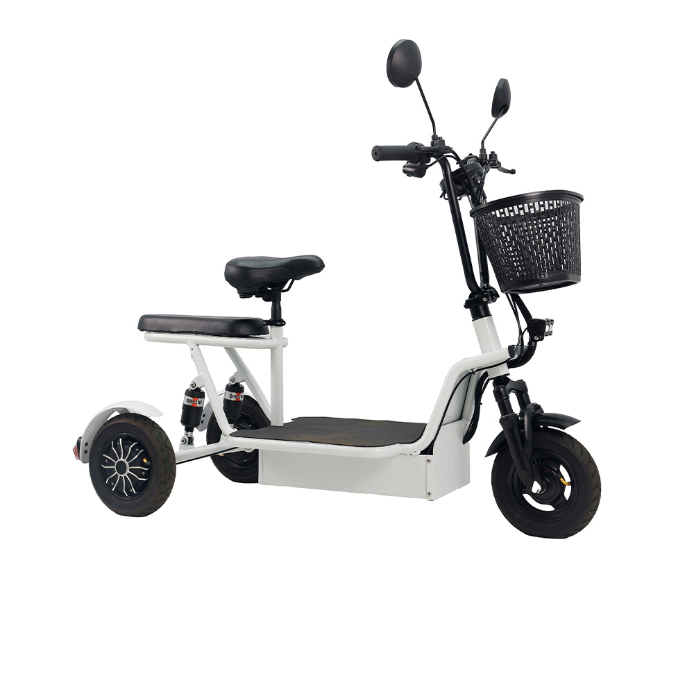 Electric Tricycle 10 Inches New Men and Women Adult Elderly e Scooter  Mini Small Portable Battery Car